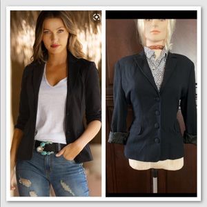 Metro Collection New York 10001 Black Blazer Sz 8